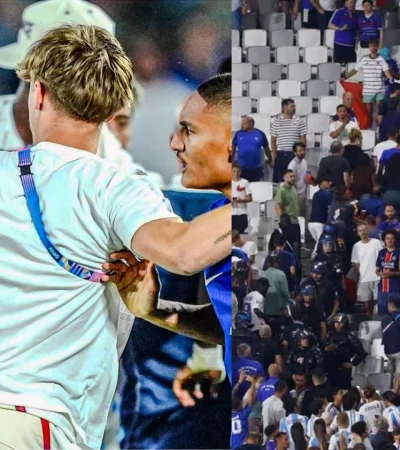 Final súper caliente entre Francia y Argentina.