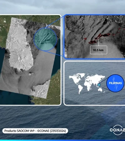 La imagen que tomó el satélite