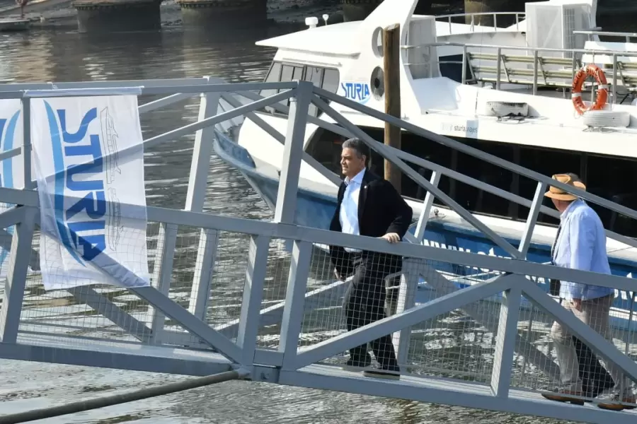 Jorge Macri viajó en el catamarán