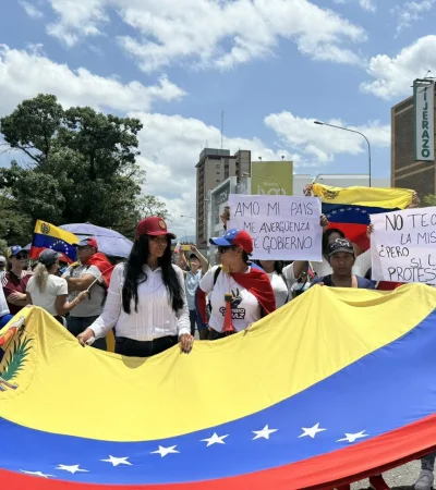 Marcha en Venezuela contra Nicolás Maduro