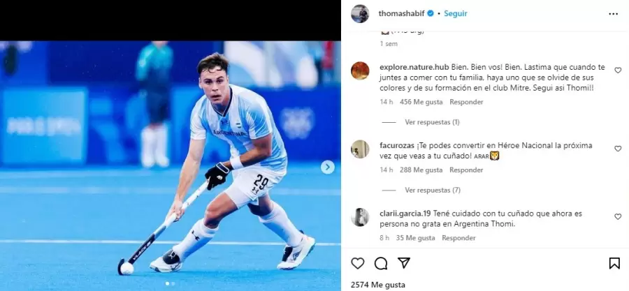 Thomas Habif, cuñado de Gonzalo Peillat juagor de Los Leones