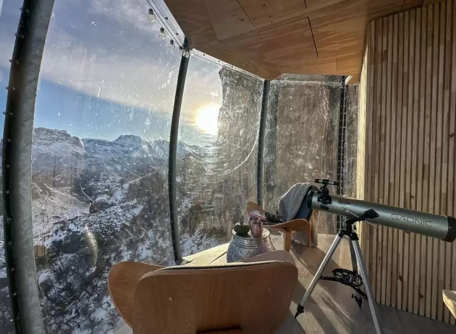 Ovo Patagonia: vista panorámica del hotel más alto del mundo