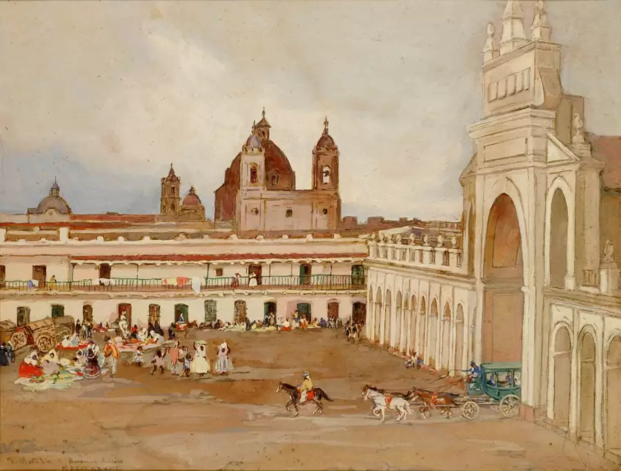 Ciudad de Buenos Aires, donde se radicó el militar y comerciante peninsular Gregorio de Las Heras. (web)