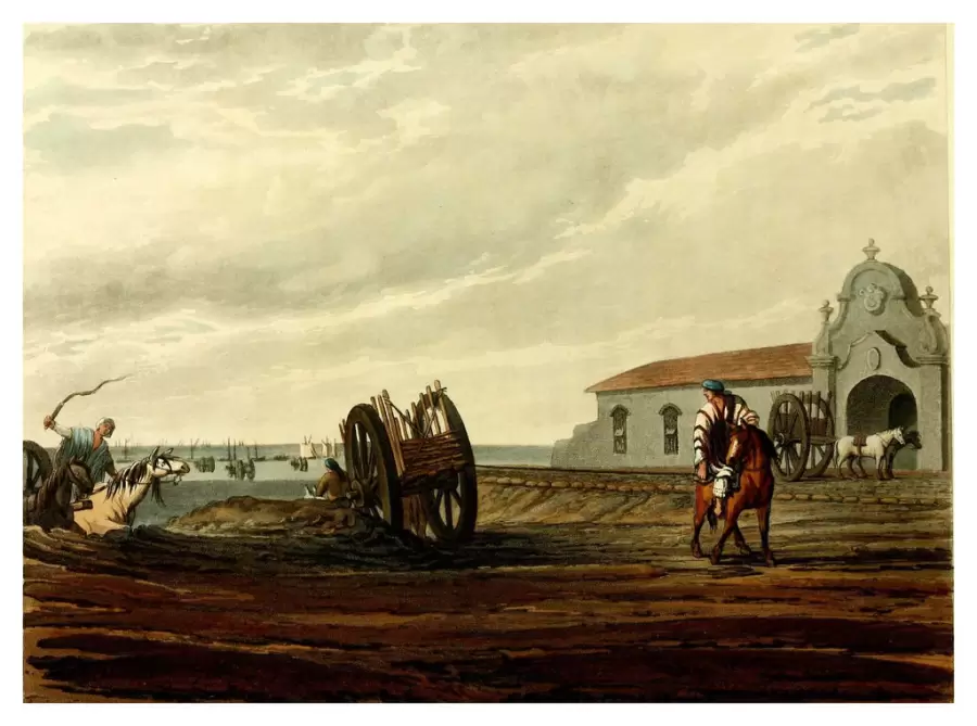 La antigua aduana desde allí, el padre del General Las Heras luchaba para combatir el contrabando de algunos comerciantes ilegales. (web)