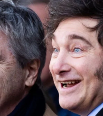 El presidente, Javier Milei y Luis Caputo, ministro de Economía.