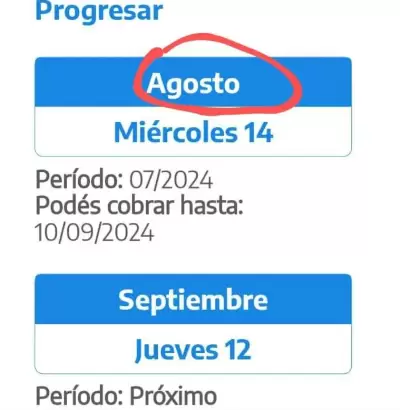 Fechas actualizadas para agosto