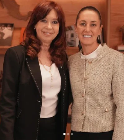 Cristina Kirchner y Claudia Sheinbaum.