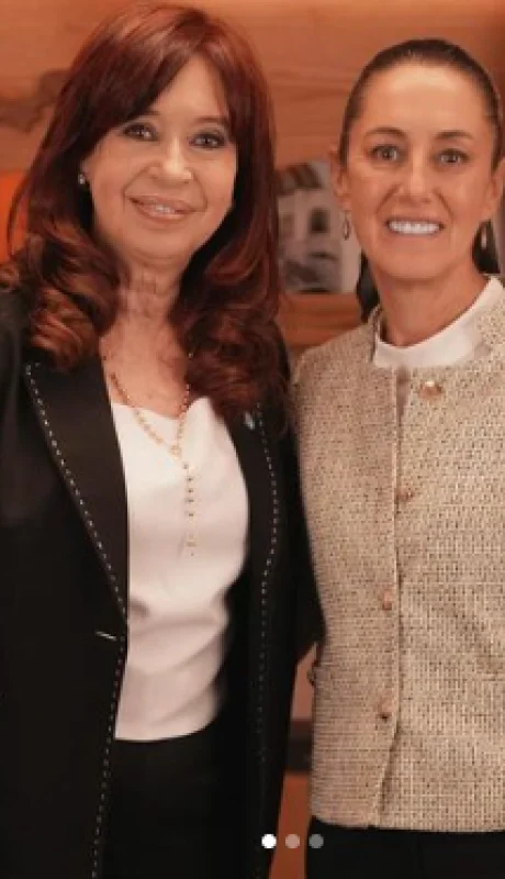 Cristina Kirchner y Claudia Sheinbaum.