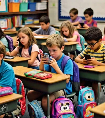 Regulan el uso de celulares en las escuelas de CABA.
