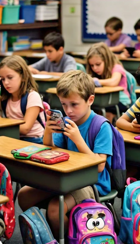 Regulan el uso de celulares en las escuelas de CABA.