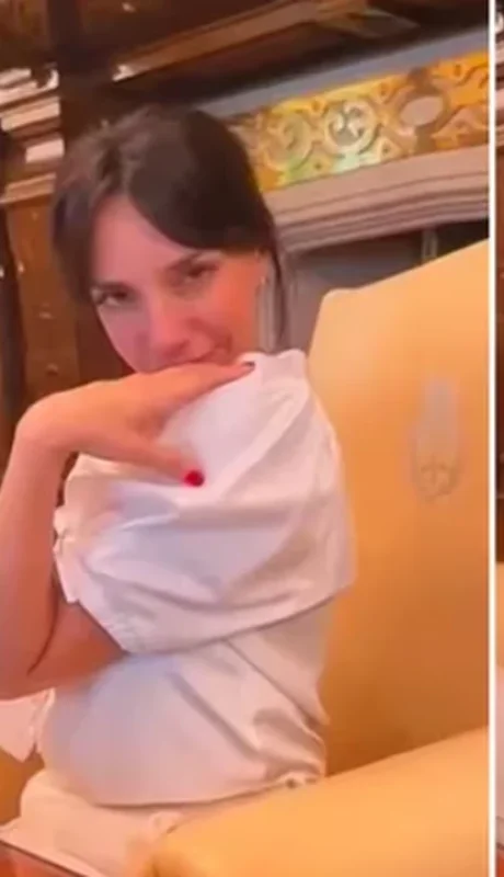 Tamara Petinatto en la Casa Rosada.