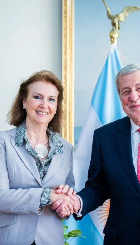 Diana Mondino y Alberto van Klaveren, cancilleres de Argentina y Chile