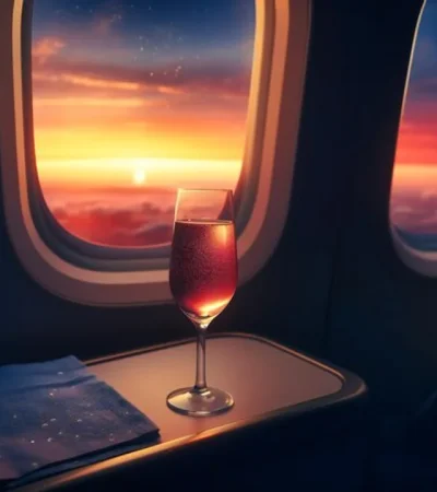 Los peligros que puede haber al tomar alcohol en un avión./