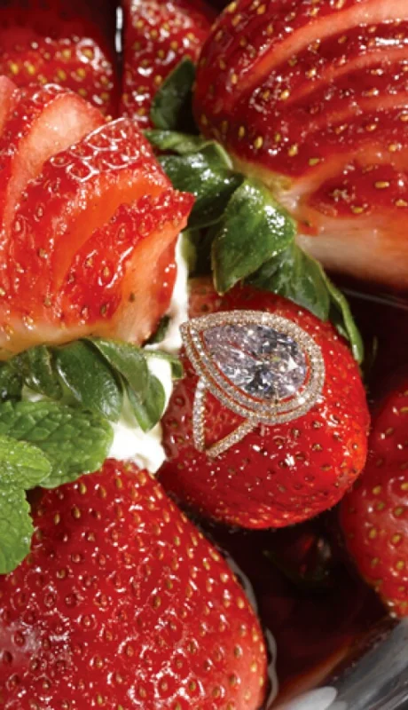 Las fresas Arnaud, una mezcla de orfebrería con gastronomía. (Foto: web)