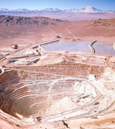 Mina de cobre La Escondida, Chile.