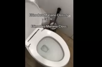 Video viral: furor por el inodoro que suena "igual" que Mariano Closs
