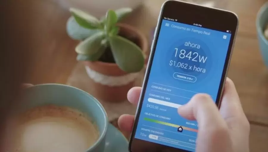 El consumo de gas, agua y luz se puede controlar a través de una app conectada al aparato de Wabee