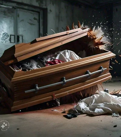 Vandalismo en funeraria