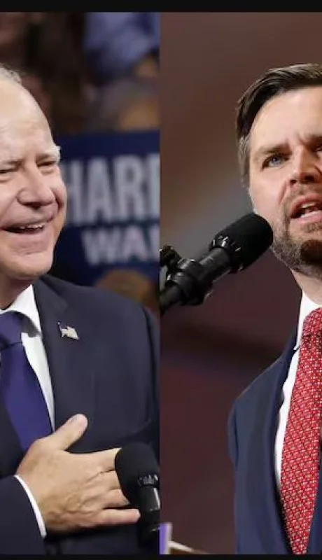 Tim Walz y J.D. Vance se verán las caras en los atrios de debate