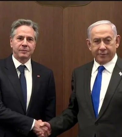 Antony Blinken y Benjamín Netanyahu