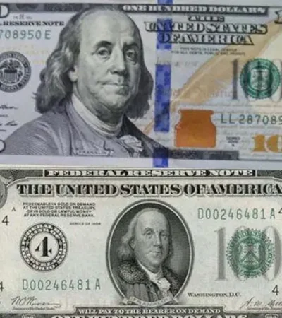 La comparación de un dólar y otro.