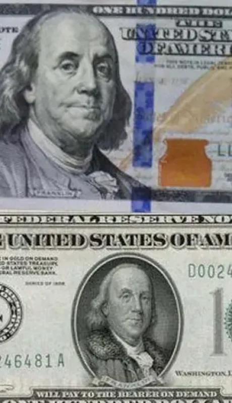 La comparación de un dólar y otro.