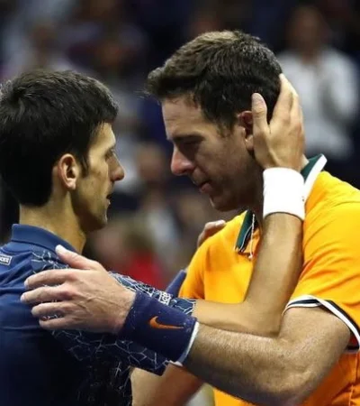 Dos amigos y una exhibición en el Us Open