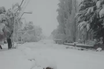 La nieve complica el tránsito en Mendoza