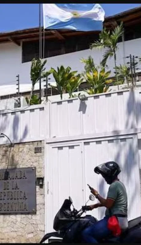 La residencia de la embajada de Argentina en Caracas