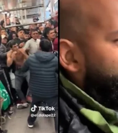 Violento enfrentamiento en el furgón del tren San Martín.