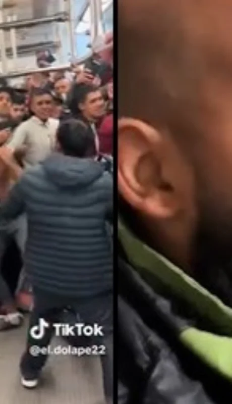 Violento enfrentamiento en el furgón del tren San Martín.