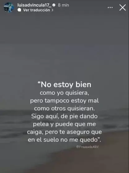 El posteo de Luis Advíncula.