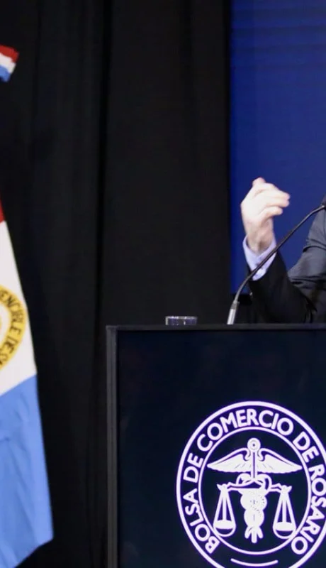Javier Milei dejó frases tajantes en el 140º Aniversario de la Bolsa de Comercio de la Ciudad de Rosario.