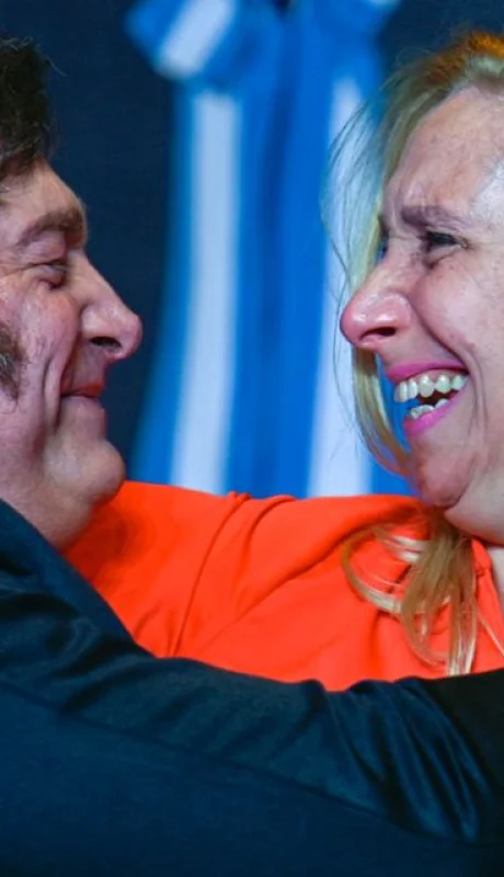 Javier y Karina Milei.