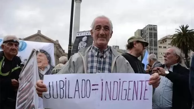 Jubilados por debajo del índice de la pobreza
