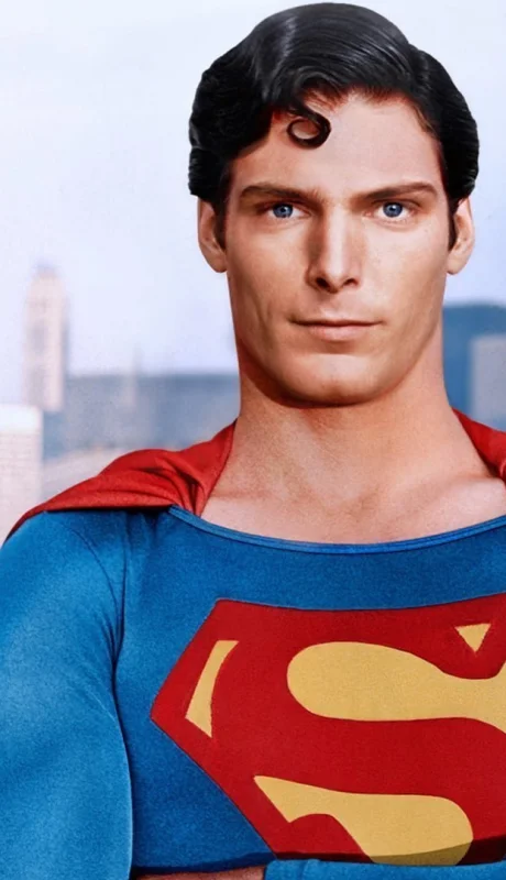 Christopher Reeve como Superman.