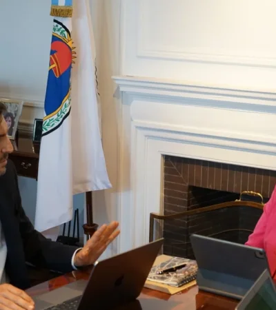 El gobernador de Santa Fe festejo con la Ministra Bullrich la baja del delito en Rosario/