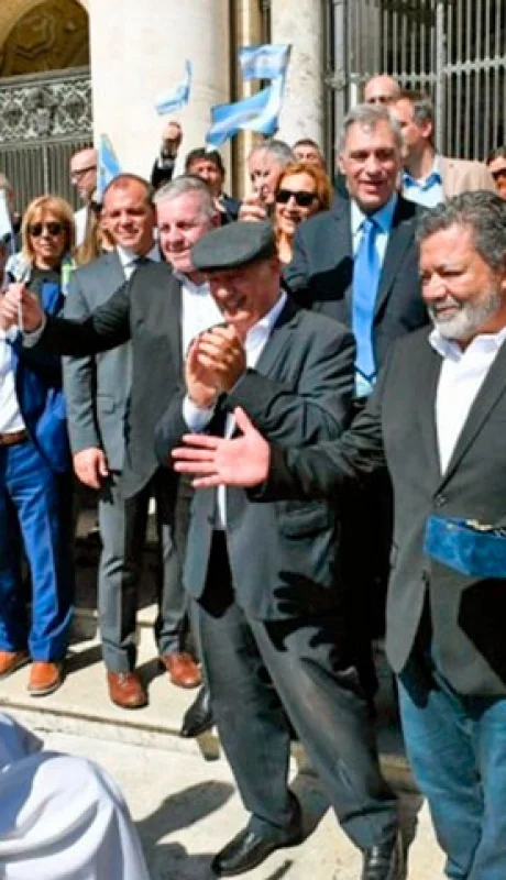 El papa con sindicalistas