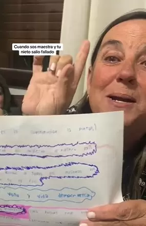 Insólita respuesta de joven estudiante a su abuela docente.