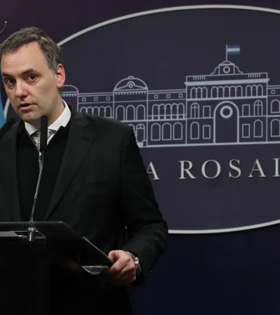 Vocero presidencial, Manuel Adorni.