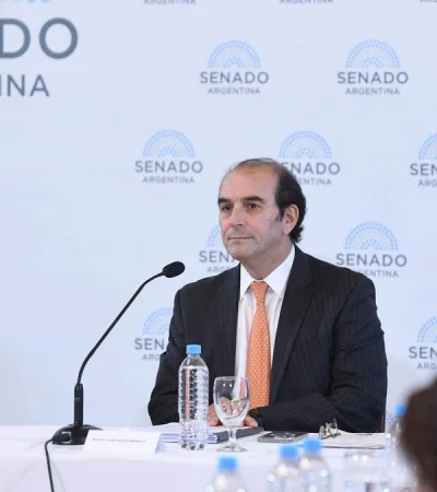 El catedrático defiende su postulación ante los senadores. (Fuente: web)