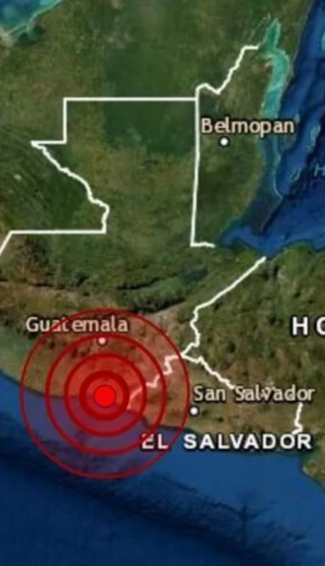 Un remesón de 6,1 sacudió El Salvador y Guatemala