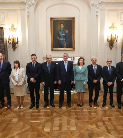 Los principales ministros recibieron al secretario general de la OCDE, Mathias Cormann