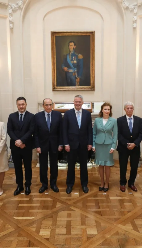 Los principales ministros recibieron al secretario general de la OCDE, Mathias Cormann