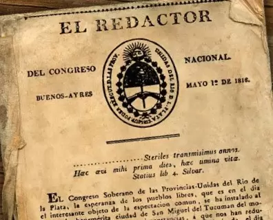 El Redactor, órgano de información del Congreso de Tucumán. (Foto: archivo web)