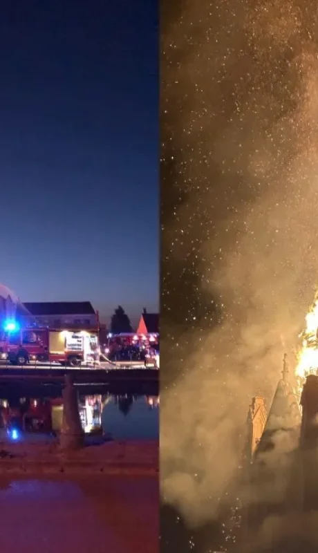 El incendio devastó a la Inmaculada Concepción.