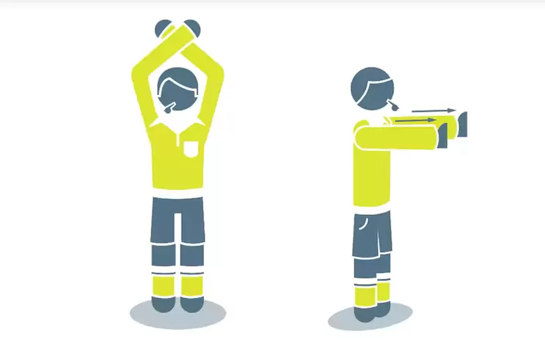 Con estos gestos los árbitros anunciarán el inicio del protocolo para la "Zona exclusiva para capitanes".