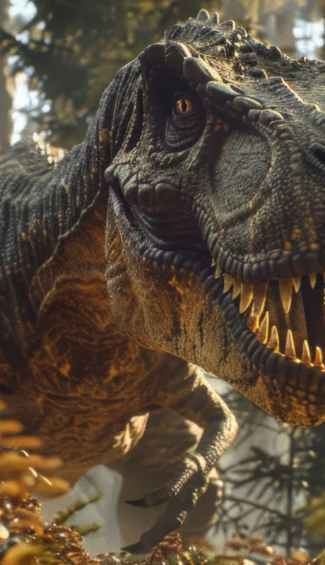 Tyrannosaurus rex es una especie de dinosaurio terópodo tiranosáurido, que vivió a finales del período Cretácico.