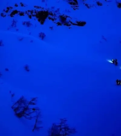 Hallaron con vida al hombre desaparecido tras una avalancha en el Cerro López.