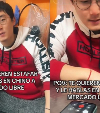 El tiktoker nunca flaqueó en su plan de engaño y le siguió tomando el pelo.